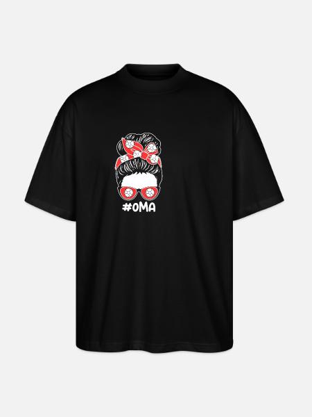 Handball Granny Handball - Stanley/Stella Oversized Unisex Organic T-shirt Blaster 2.0 - black