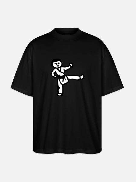 Karatejunge - Stanley/Stella Oversized Unisex Bio T-Shirt Blaster 2.0 - Schwarz
