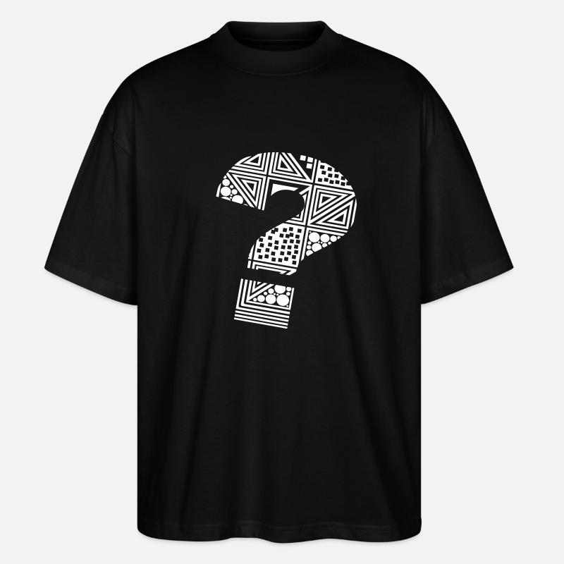 Fragezeichen - Stanley/Stella Oversized Unisex Bio T-Shirt Blaster 2.0 - Schwarz