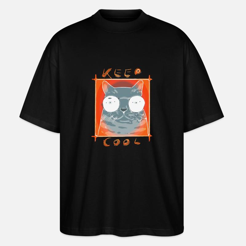 Cool Cat 1 - T-shirt bio Blaster 2.0 coupe oversize Stanley/Stella Unisexe - noir