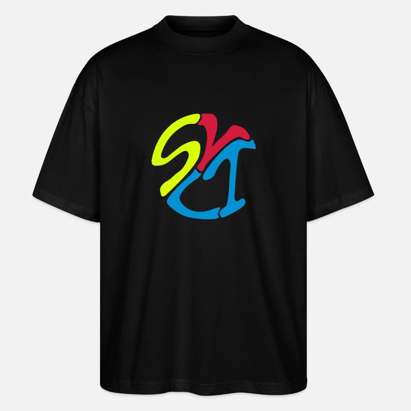 Sylt_farbe - Stanley/Stella Oversized Unisex Bio T-Shirt Blaster 2.0 - Schwarz