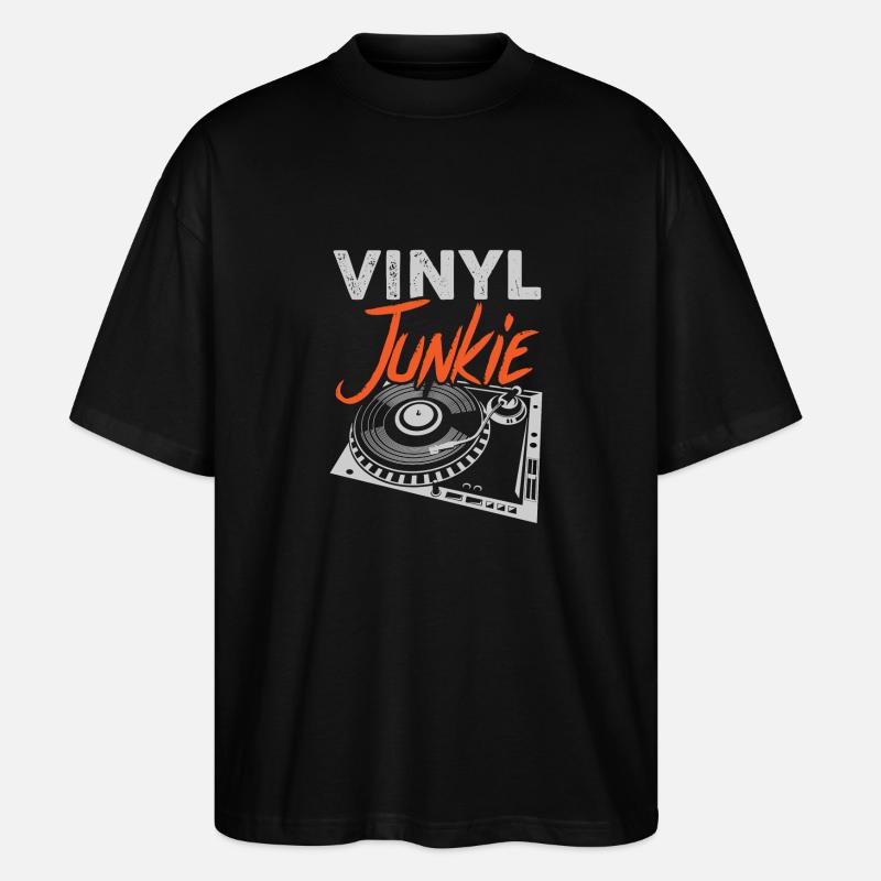 Junkie de vinyle - T-shirt bio Blaster 2.0 coupe oversize Stanley/Stella Unisexe - noir