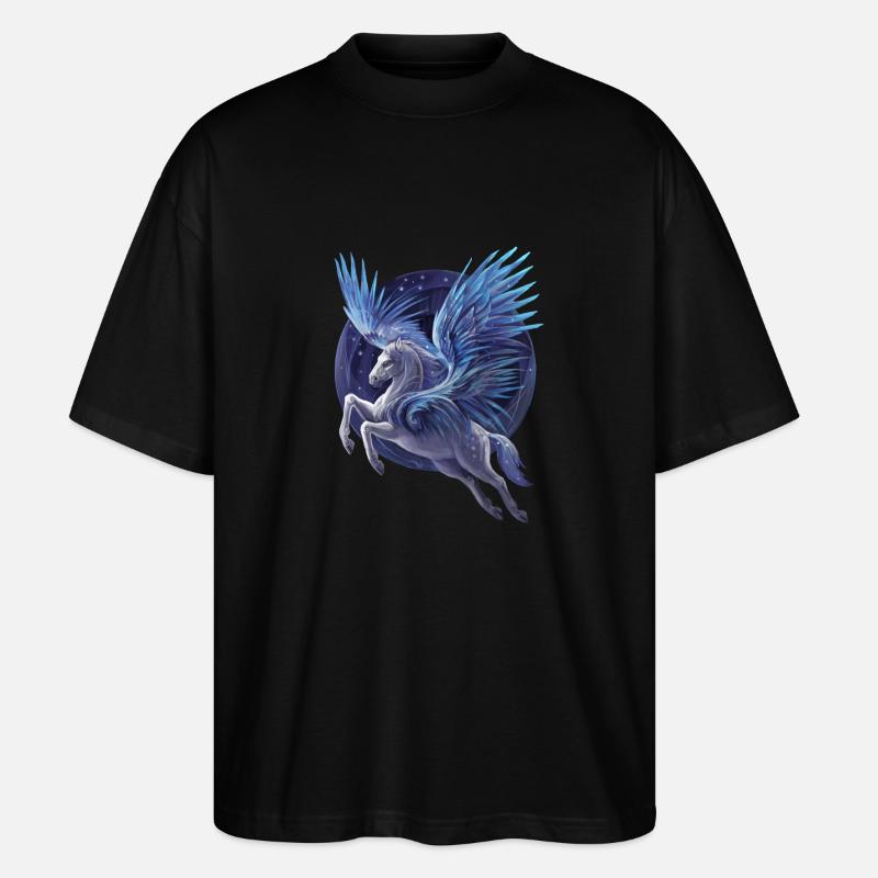 Pegasus - Stanley/Stella Oversized Unisex Organic T-shirt Blaster 2.0 - black