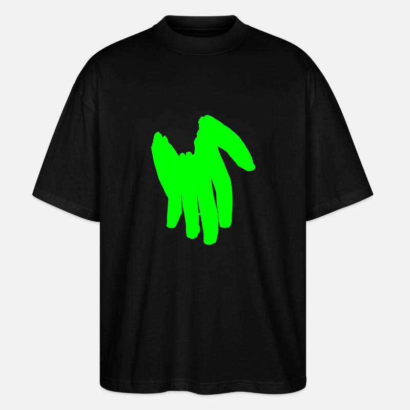 Die schwarze Hand - Stanley/Stella Oversized Unisex Bio T-Shirt Blaster 2.0 - Schwarz