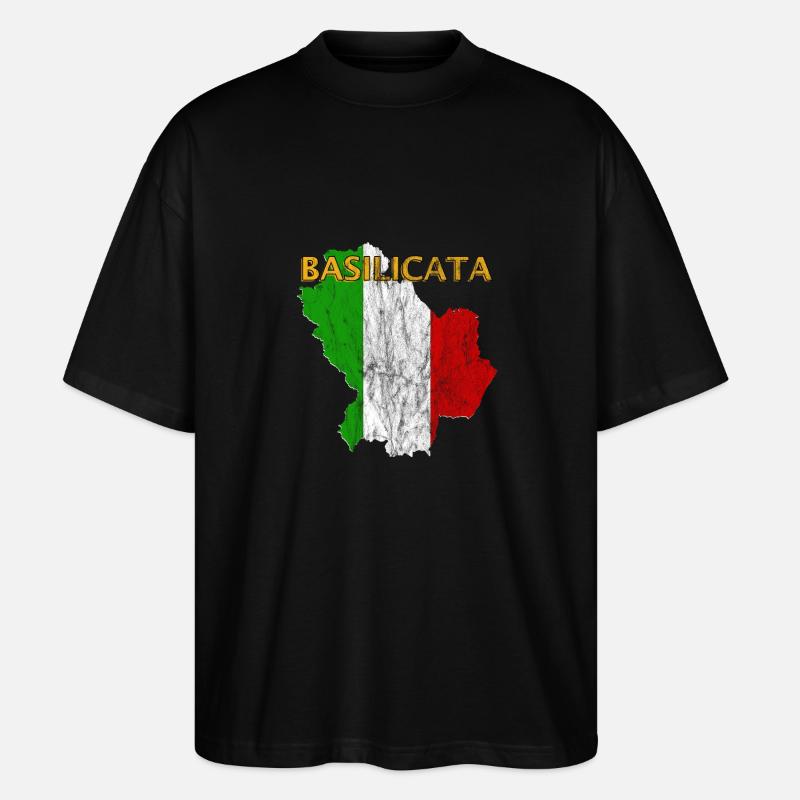 Basilicata - Stanley/Stella Oversized Unisex Organic T-shirt Blaster 2.0 - black