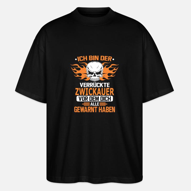 ZWICKAUER - Stanley/Stella Oversized Unisex Bio T-Shirt Blaster 2.0 - Schwarz