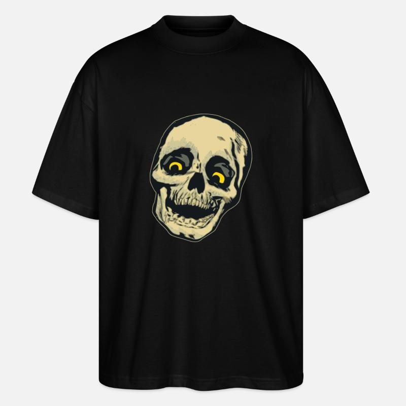 Totenkopf Comic Geschenk - Stanley/Stella Oversized Unisex Bio T-Shirt Blaster 2.0 - Schwarz