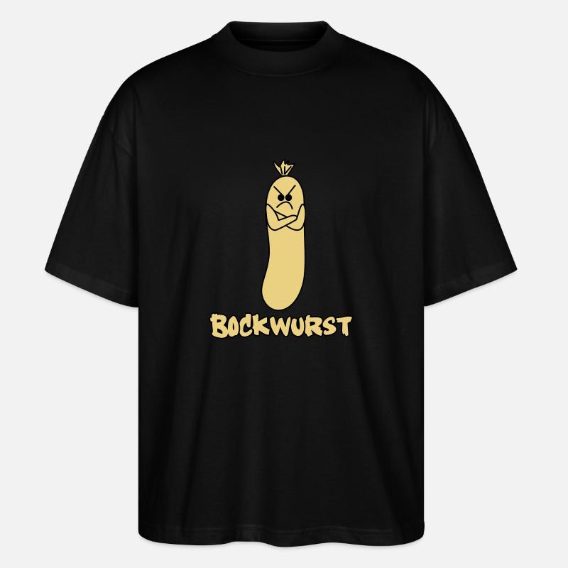 bockwurst - Stanley/Stella Oversized Unisex Bio T-Shirt Blaster 2.0 - Schwarz