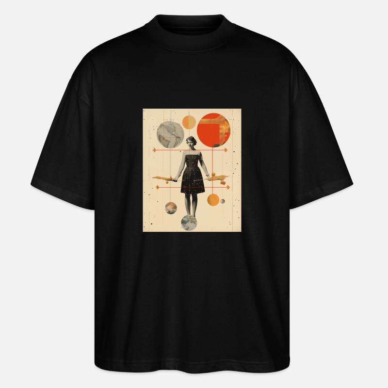 Sagittarius - Stanley/Stella Oversized Unisex Organic T-shirt Blaster 2.0 - black