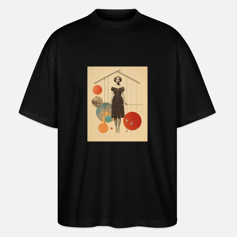 Waage - Stanley/Stella Oversized Unisex Bio T-Shirt Blaster 2.0 - Schwarz