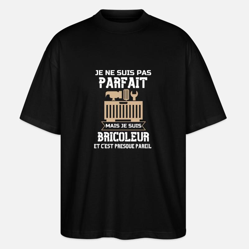 Bricoleur boîte à outils - T-shirt bio Blaster 2.0 coupe oversize Stanley/Stella Unisexe - noir