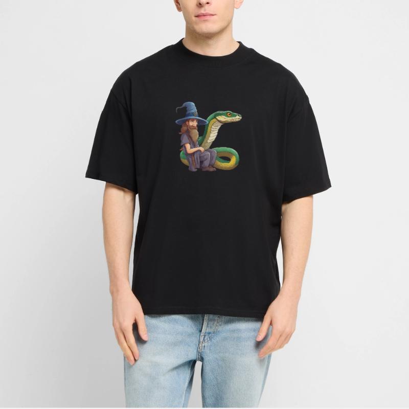 Wizard Snake Anaconda snake Snake Boa Python Stanley/Stella Oversized Unisex Organic T-shirt Blaster 2.0