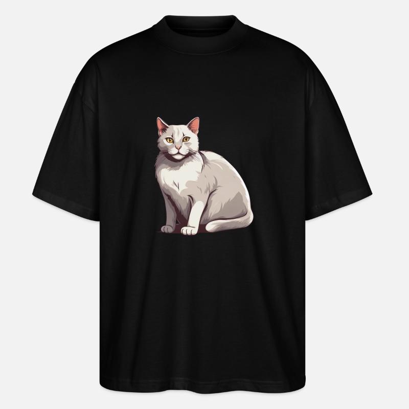 Breloques de chat élégantes - T-shirt bio Blaster 2.0 coupe oversize Stanley/Stella Unisexe - noir