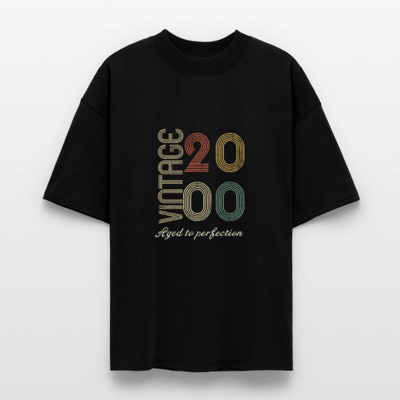 Birthday gift 24 years - 2000 Stanley/Stella Oversized Unisex Organic T-shirt Blaster 2.0