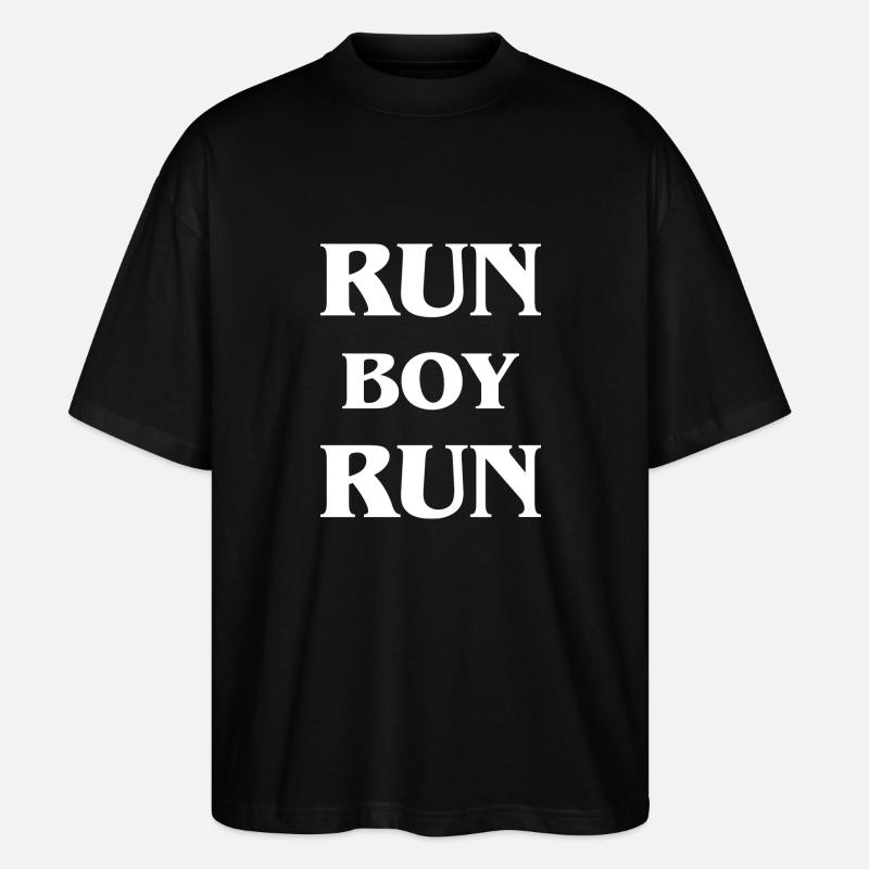 Marathon Running Jogging - Stanley/Stella Oversized Unisex Bio T-Shirt Blaster 2.0 - Schwarz