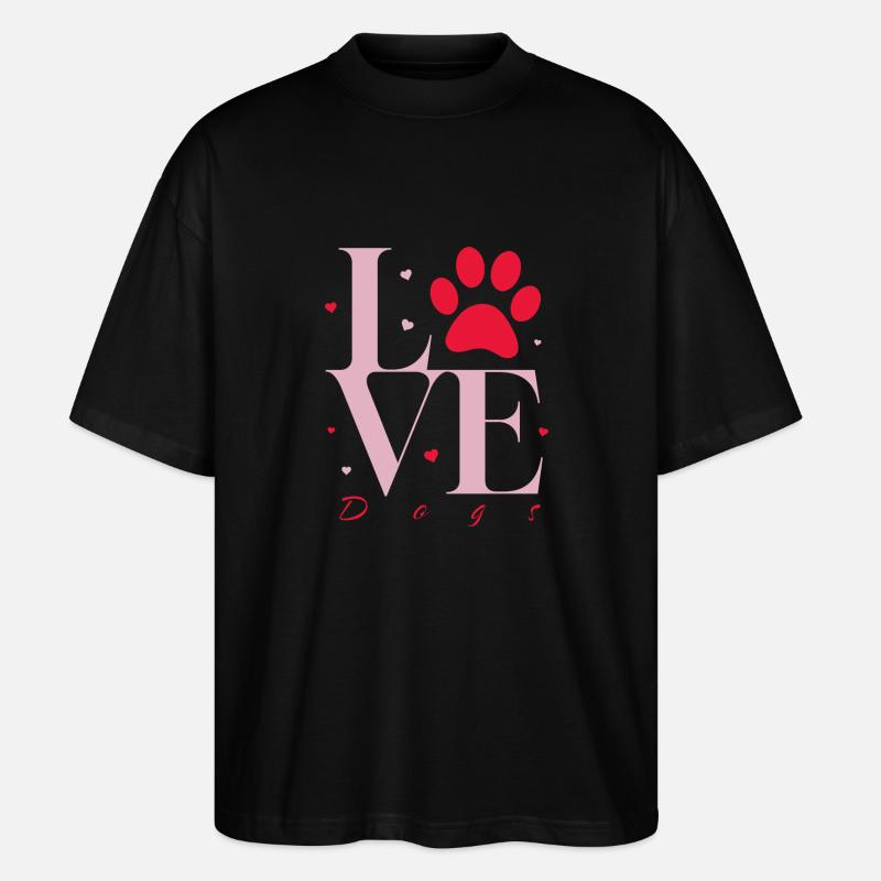 Hundeliebe @ Markus - Stanley/Stella Oversized Unisex Bio T-Shirt Blaster 2.0 - Schwarz