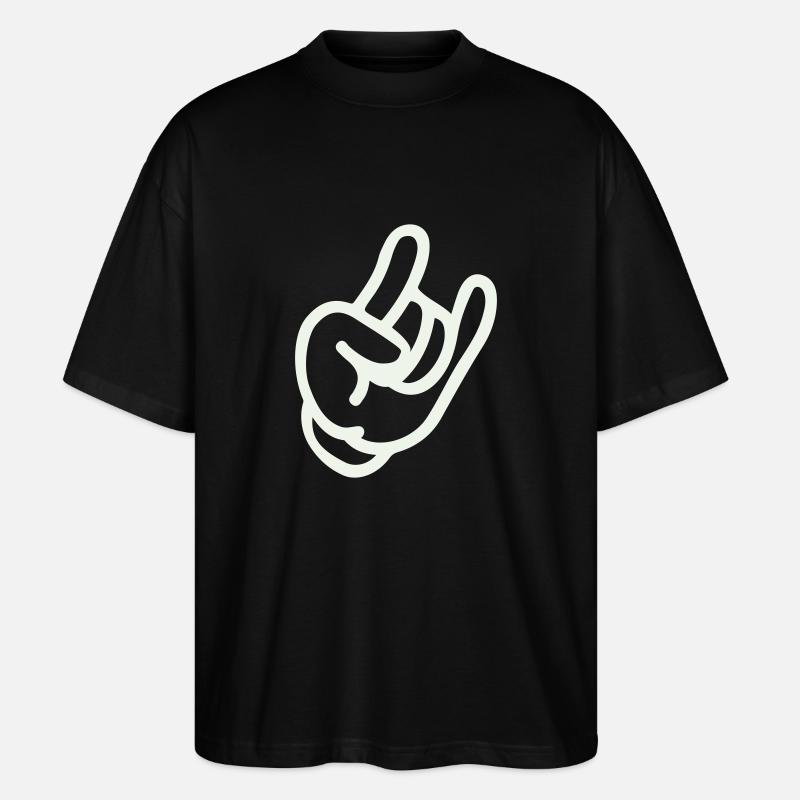 Main de roche - T-shirt bio Blaster 2.0 coupe oversize Stanley/Stella Unisexe - noir