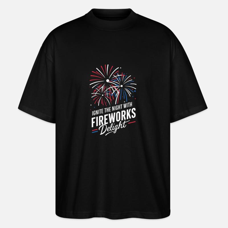 Pyrotechnics Fireworks Pyrotechnics - Stanley/Stella Oversized Unisex Organic T-shirt Blaster 2.0 - black