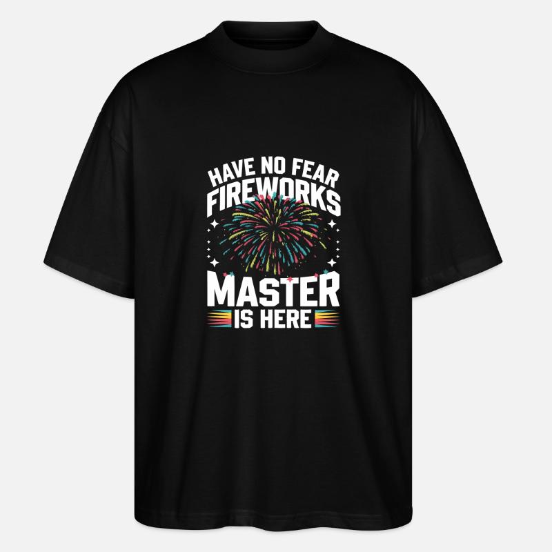 Pyrotechnics Fireworks Pyrotechnics - Stanley/Stella Oversized Unisex Organic T-shirt Blaster 2.0 - black