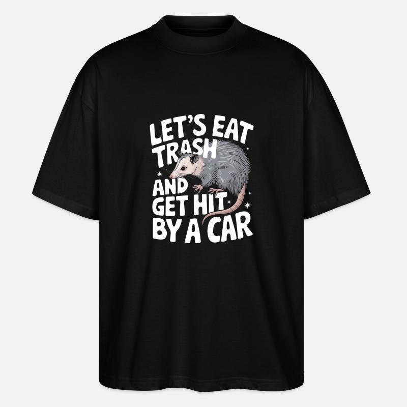 Opossum Possum Animal - T-shirt bio Blaster 2.0 coupe oversize Stanley/Stella Unisexe - noir