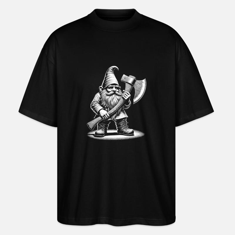 Holzfäller - Stanley/Stella Oversized Unisex Bio T-Shirt Blaster 2.0 - Schwarz