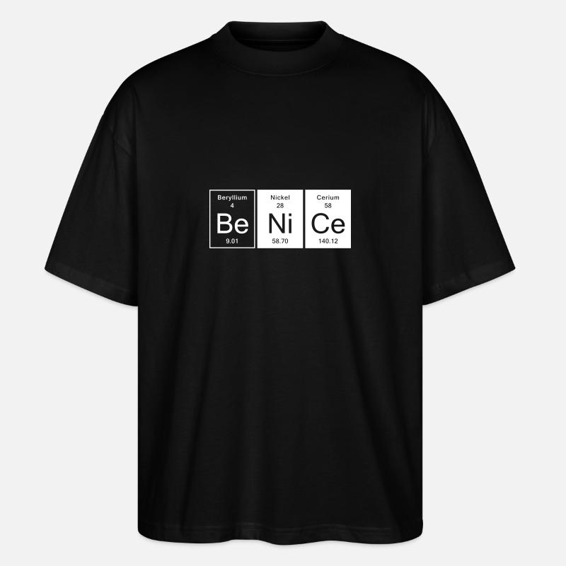 Nice - Be Nice - T-shirt bio Blaster 2.0 coupe oversize Stanley/Stella Unisexe - noir