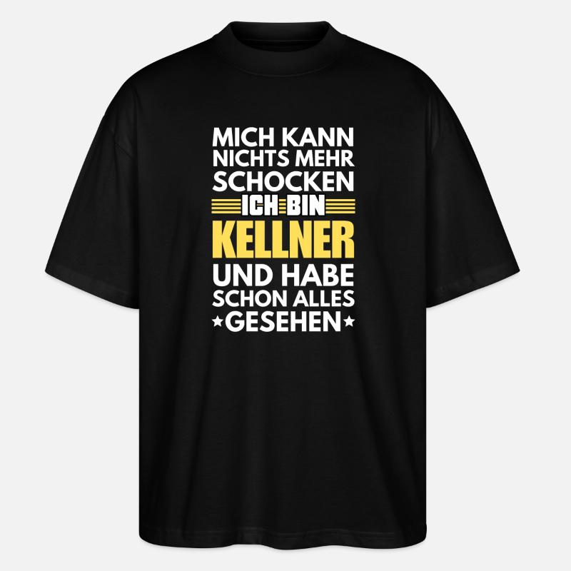 Serveur non choquable - T-shirt bio Blaster 2.0 coupe oversize Stanley/Stella Unisexe - noir