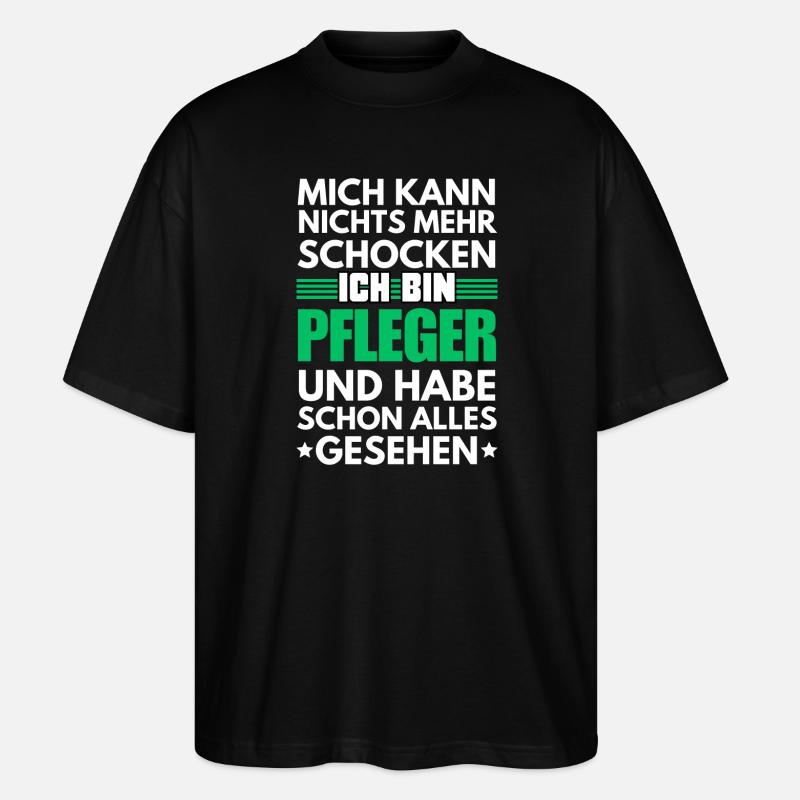 Nicht schockbarer Pfleger - Stanley/Stella Oversized Unisex Bio T-Shirt Blaster 2.0 - Schwarz