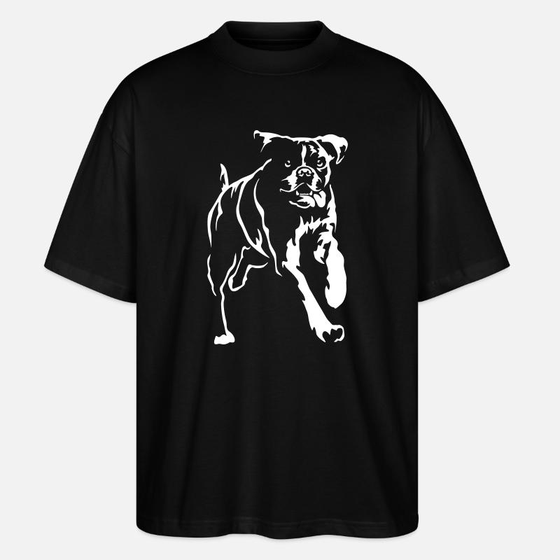 Boxer "Black Edition" - Stanley/Stella Oversized Unisex Bio T-Shirt Blaster 2.0 - Schwarz