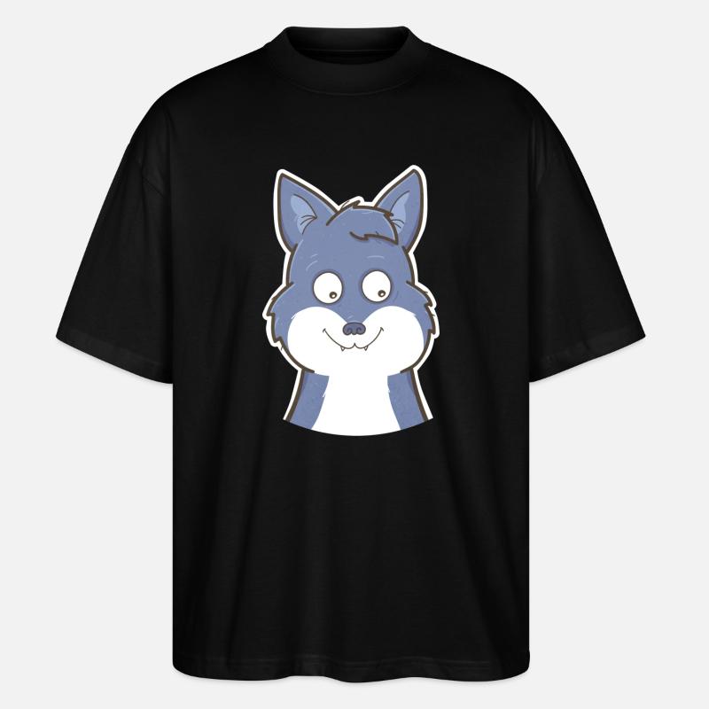 Wolf - Stanley/Stella Oversized Unisex Bio T-Shirt Blaster 2.0 - Schwarz