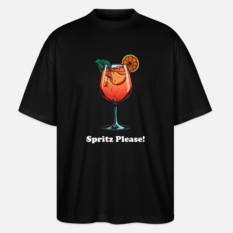 Sprizz s’il vous plaît! - T-shirt bio Blaster 2.0 coupe oversize Stanley/Stella Unisexe - noir