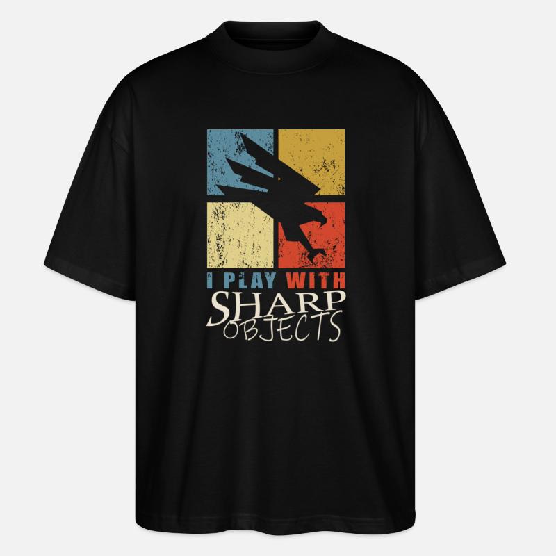 Falknerei - Stanley/Stella Oversized Unisex Bio T-Shirt Blaster 2.0 - Schwarz