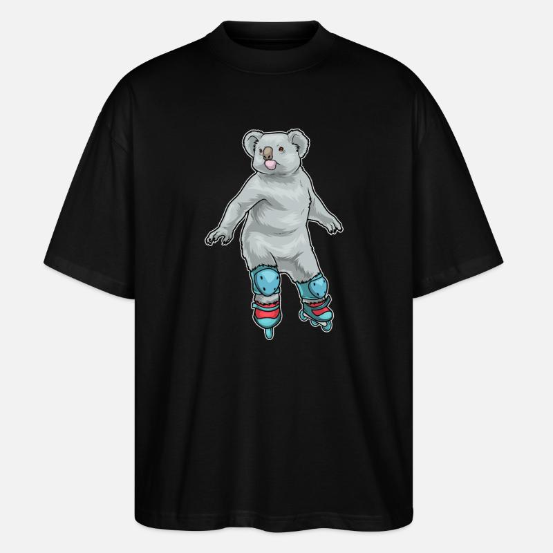 Koala Inline skating Inline skates - Stanley/Stella Oversized Unisex Bio T-Shirt Blaster 2.0 - Schwarz