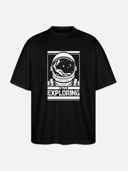 J’explore - T-shirt bio Blaster 2.0 coupe oversize Stanley/Stella Unisexe - noir