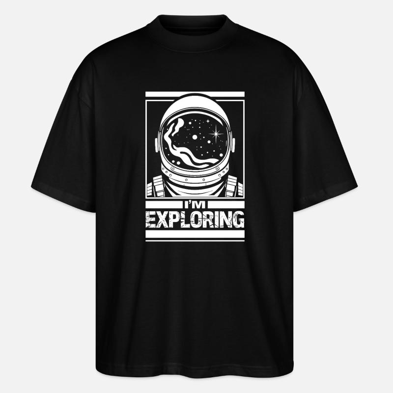 J’explore - T-shirt bio Blaster 2.0 coupe oversize Stanley/Stella Unisexe - noir