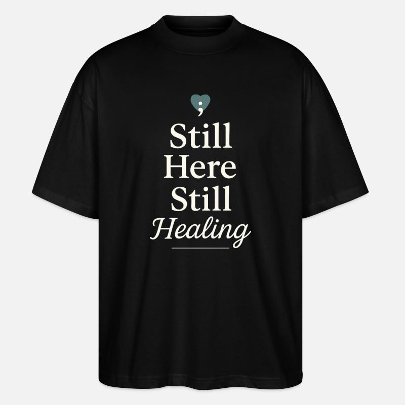 Suicide Loss Remembrance Walk Suicide - Stanley/Stella Oversized Unisex Bio T-Shirt Blaster 2.0 - Schwarz