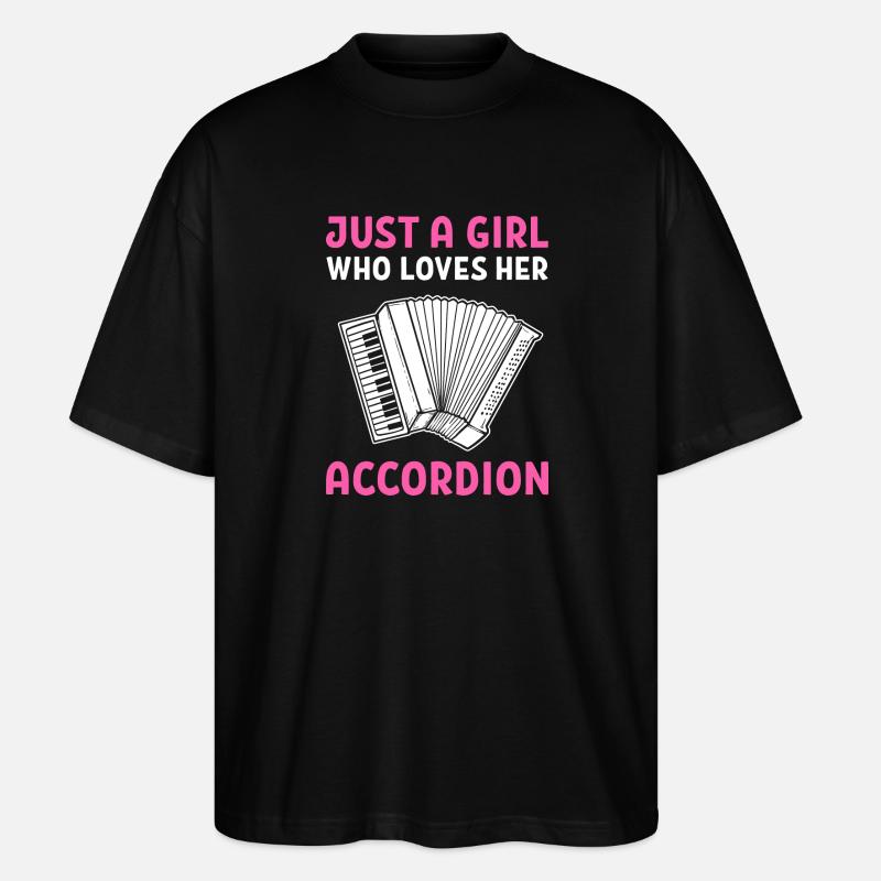 accordéon - T-shirt bio Blaster 2.0 coupe oversize Stanley/Stella Unisexe - noir