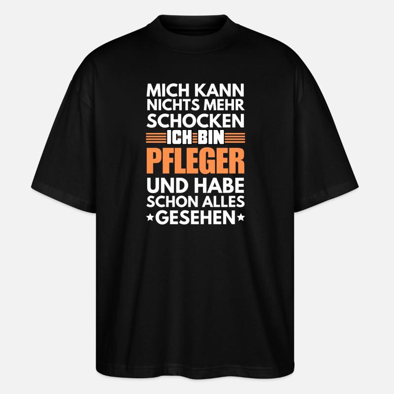 Nicht schockbarer Pfleger - Stanley/Stella Oversized Unisex Bio T-Shirt Blaster 2.0 - Schwarz