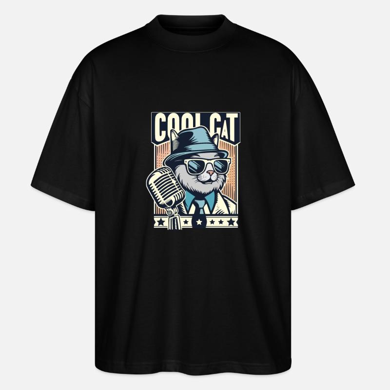 Coolcat - Stanley/Stella Oversized Unisex Bio T-Shirt Blaster 2.0 - Schwarz