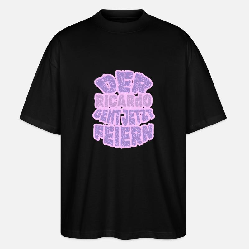 Ricardo - T-shirt bio Blaster 2.0 coupe oversize Stanley/Stella Unisexe - noir