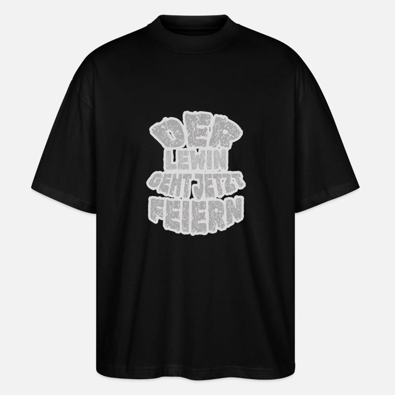 Lewin Lewin - Stanley/Stella Oversized Unisex Bio T-Shirt Blaster 2.0 - Schwarz