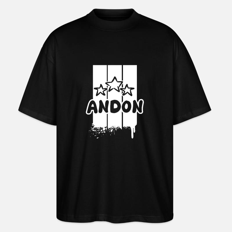 Andon - Stanley/Stella Oversized Unisex Bio T-Shirt Blaster 2.0 - Schwarz