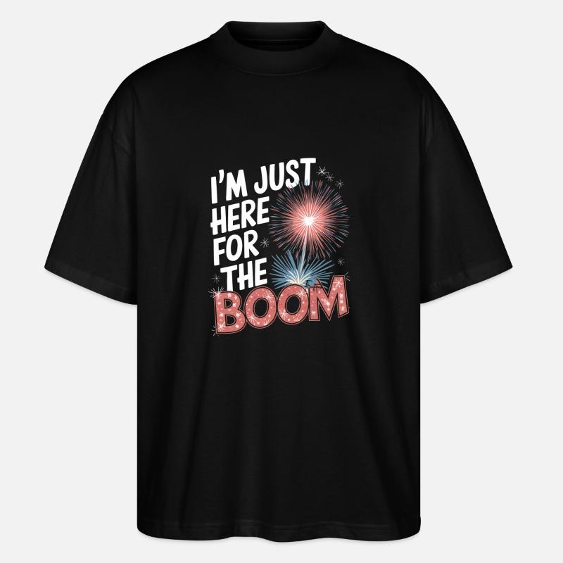 Pyrotechniker Feuerwerk Pyrotechnik - Stanley/Stella Oversized Unisex Bio T-Shirt Blaster 2.0 - Schwarz