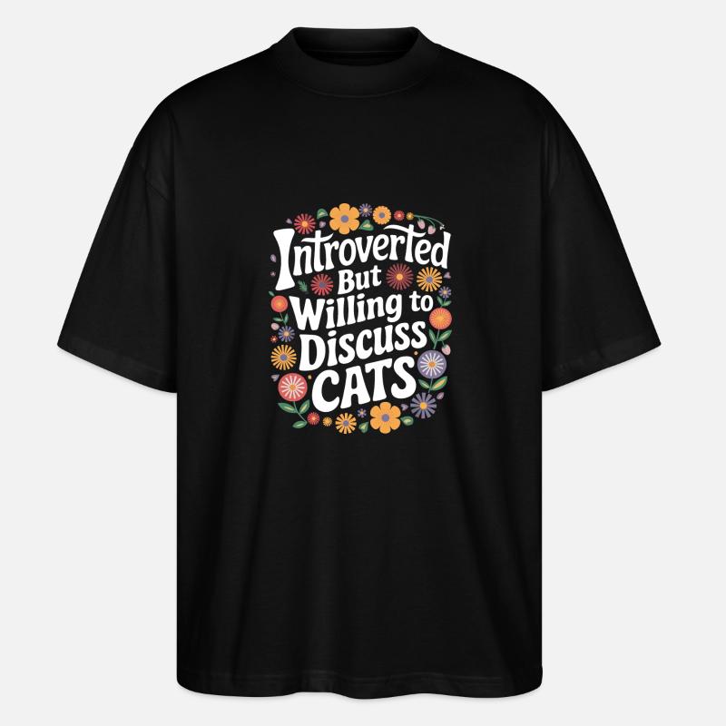 Introverti, antisocial, introverti - T-shirt bio Blaster 2.0 coupe oversize Stanley/Stella Unisexe - noir
