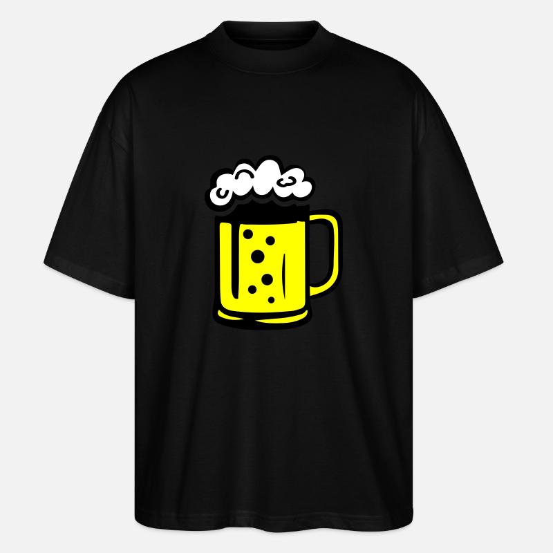 Bier Comic - Stanley/Stella Oversized Unisex Bio T-Shirt Blaster 2.0 - Schwarz