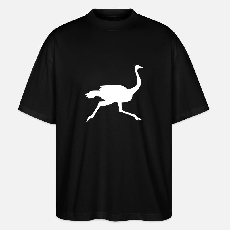 Autruche - T-shirt bio Blaster 2.0 coupe oversize Stanley/Stella Unisexe - noir