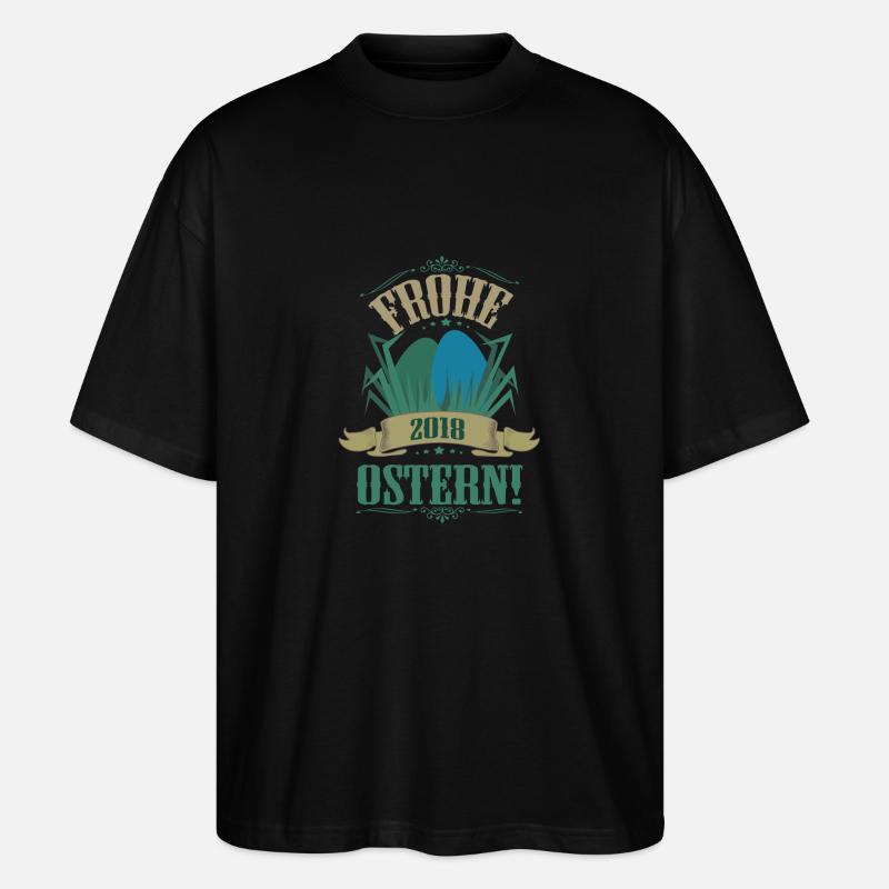 Joyeuses Pâques 2018! - T-shirt bio Blaster 2.0 coupe oversize Stanley/Stella Unisexe - noir