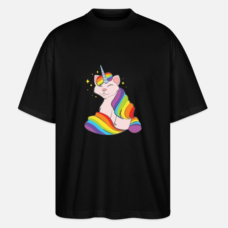 Caticorn - T-shirt bio Blaster 2.0 coupe oversize Stanley/Stella Unisexe - noir