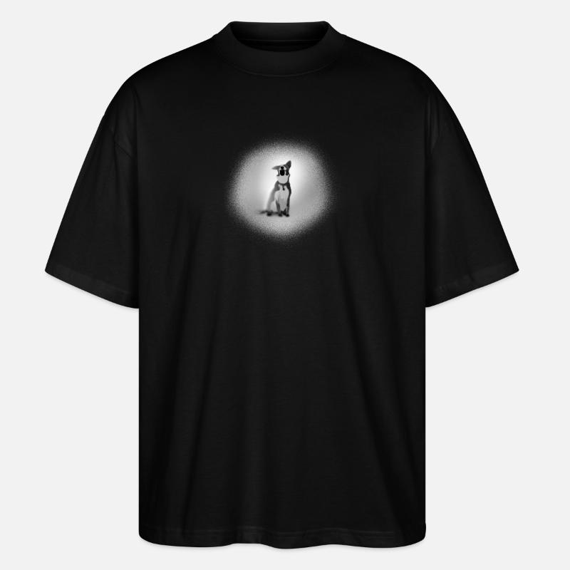 Border Collie - Stanley/Stella Oversized Unisex Bio T-Shirt Blaster 2.0 - Schwarz