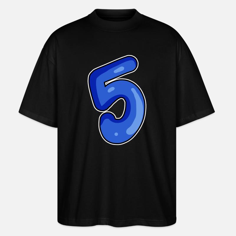 Numéro 5 Numéro Bleu - T-shirt bio Blaster 2.0 coupe oversize Stanley/Stella Unisexe - noir
